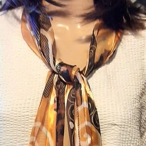 Multi Pattern Silky Scarf
